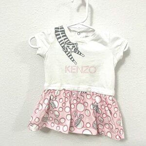 Kenzo Tiger Pink Tank Infant Dress Size 3M